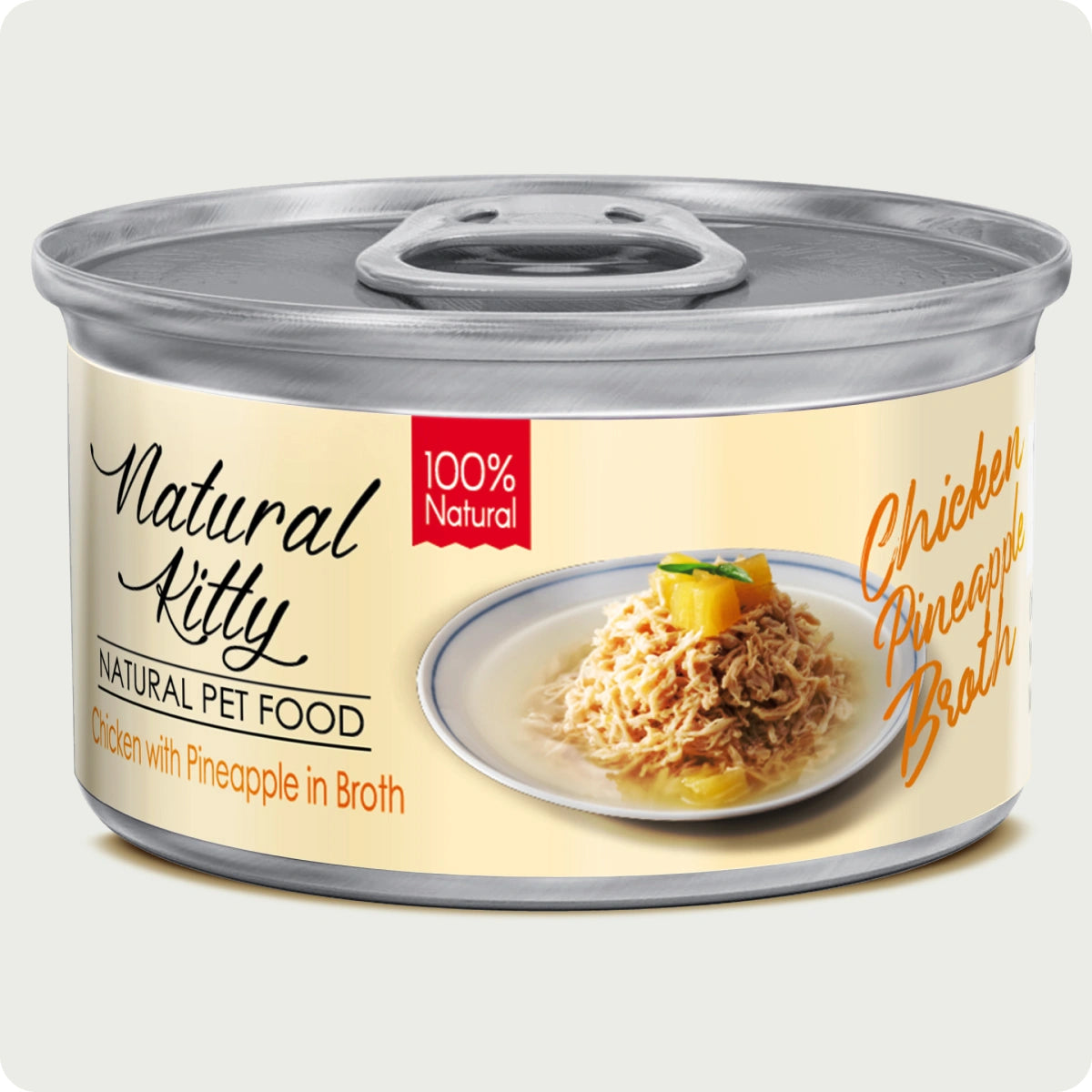 Serie Natural Kitty Broth Pollo con ananas in brodo