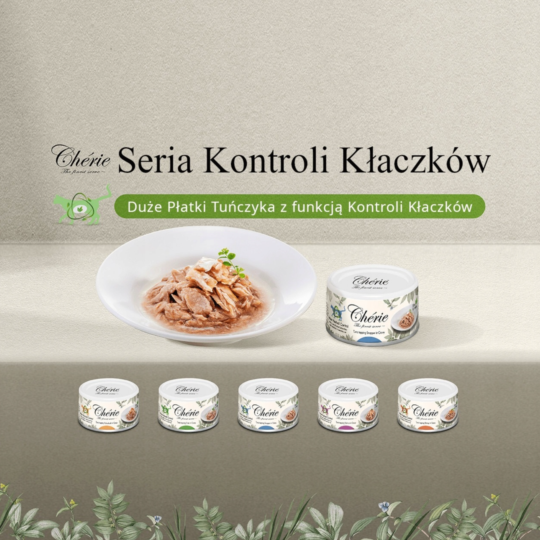 Set Chérie Special Diet Cibo Umido Tonno con Aggiunta di Dentice 80 g + 1 Filetto Omaggio