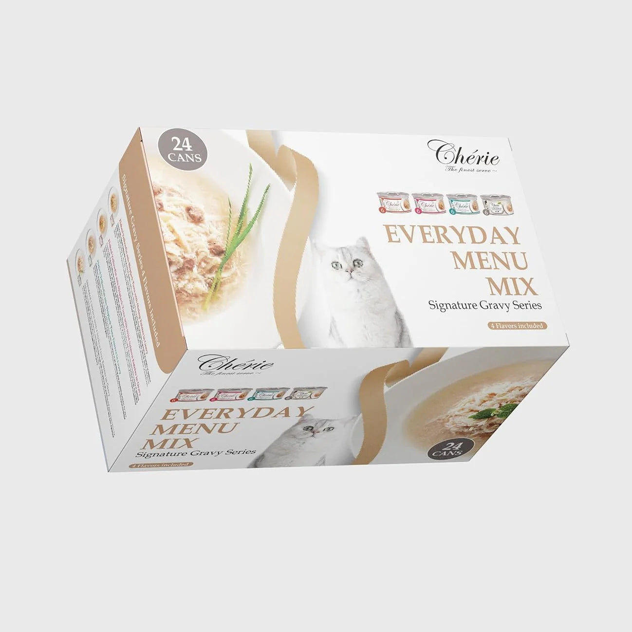 Chérie Menù Quotidiano Mix 24 pezzi x 80 g + 2 Cubetti di Carne in omaggio