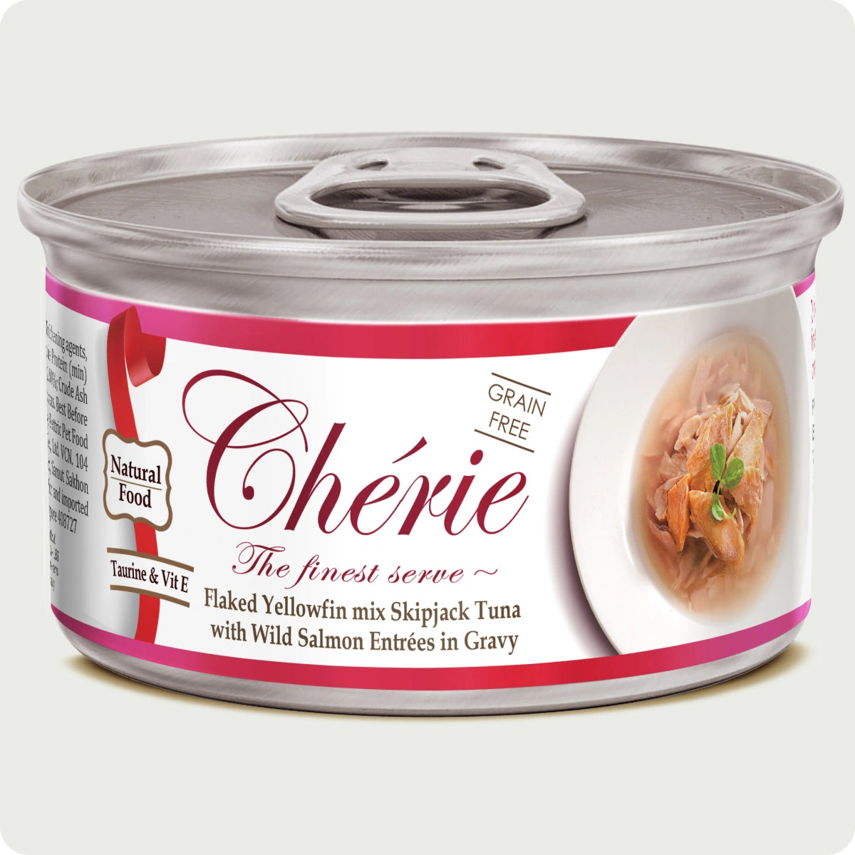 Chérie Signature Gravy Tonno in salsa con aggiunta di salmone 80 g.