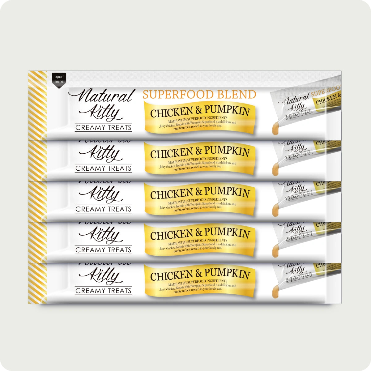 Natural Kitty Creamy Treats Pollo e Zucca