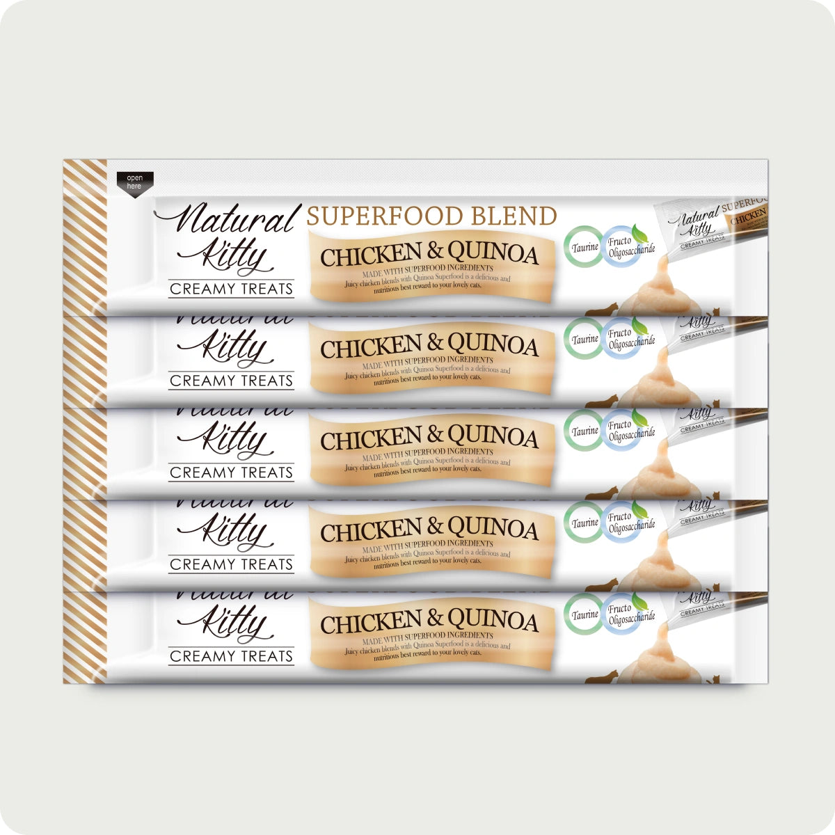 Natural Kitty Creamy Treats Pollo e Quinoa