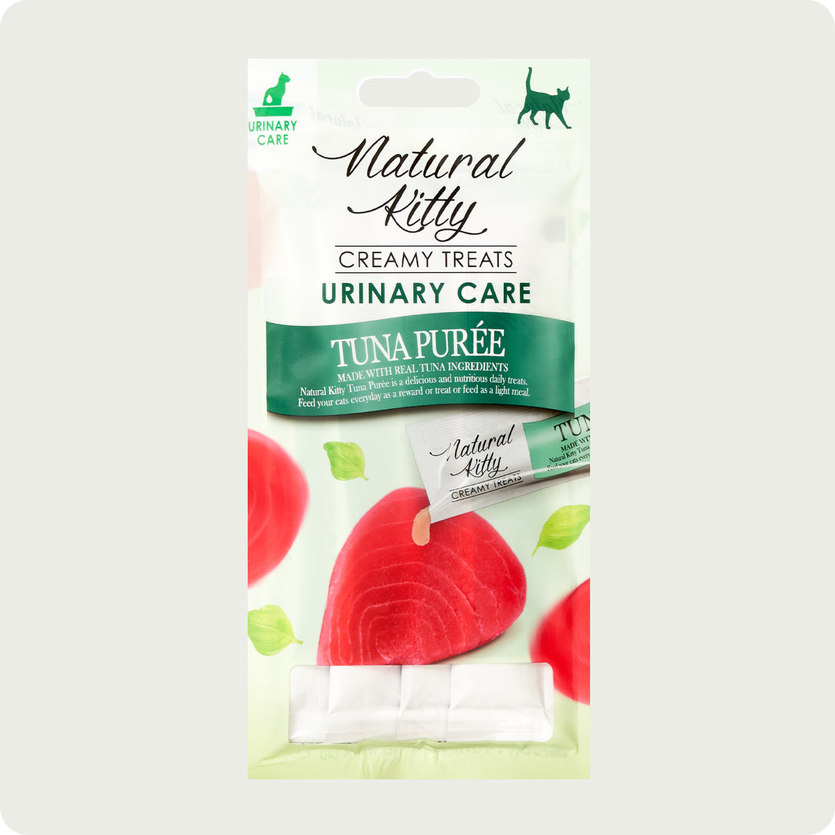 Snack cremoso funzionale Natural Kitty - Purea di tonno - Cura delle vie urinarie