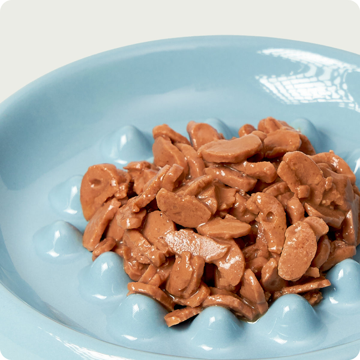 Pollo al naturale con tranci di tonno in salsa gravy