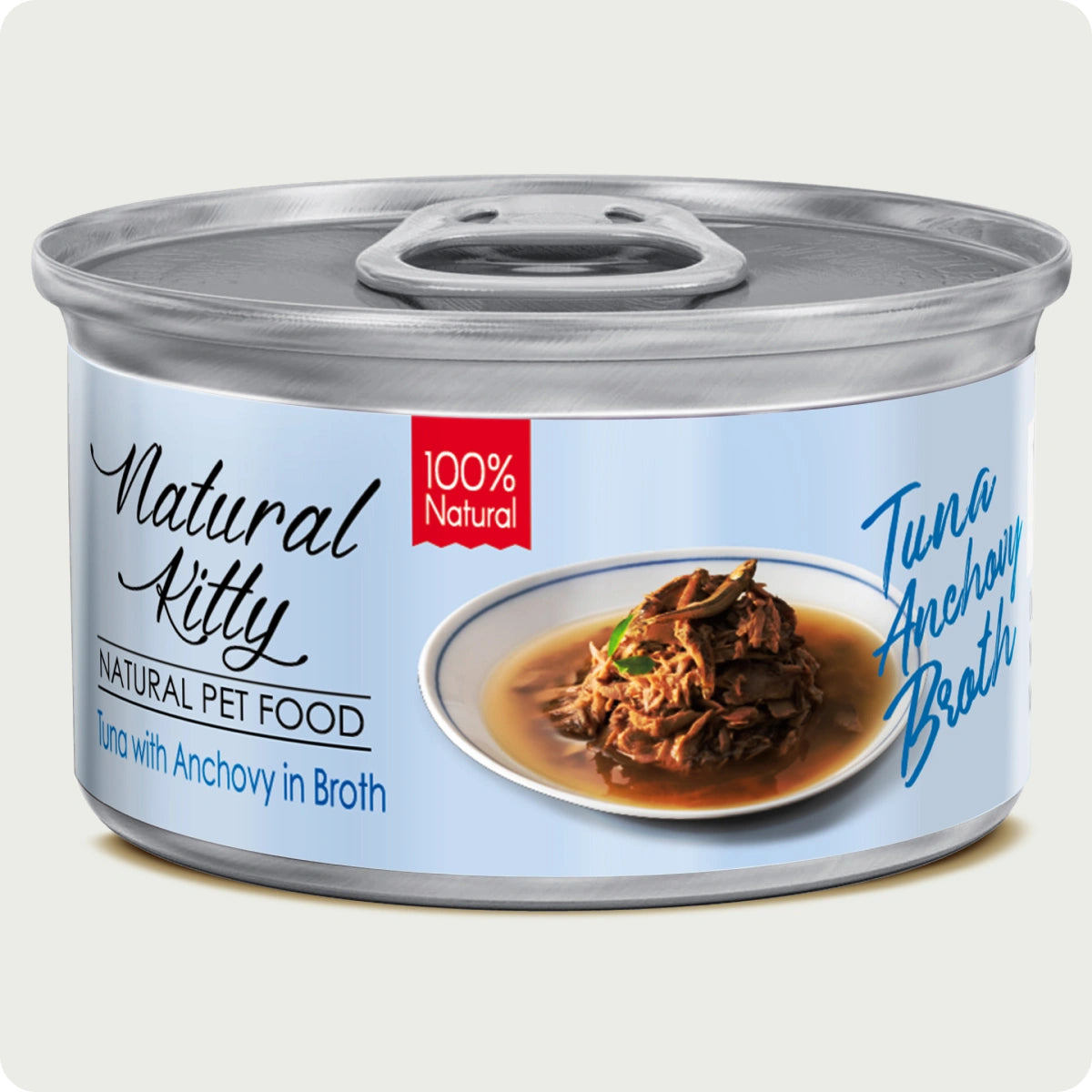 Serie Natural Kitty Broth Tonno con Acciughe in Brodo