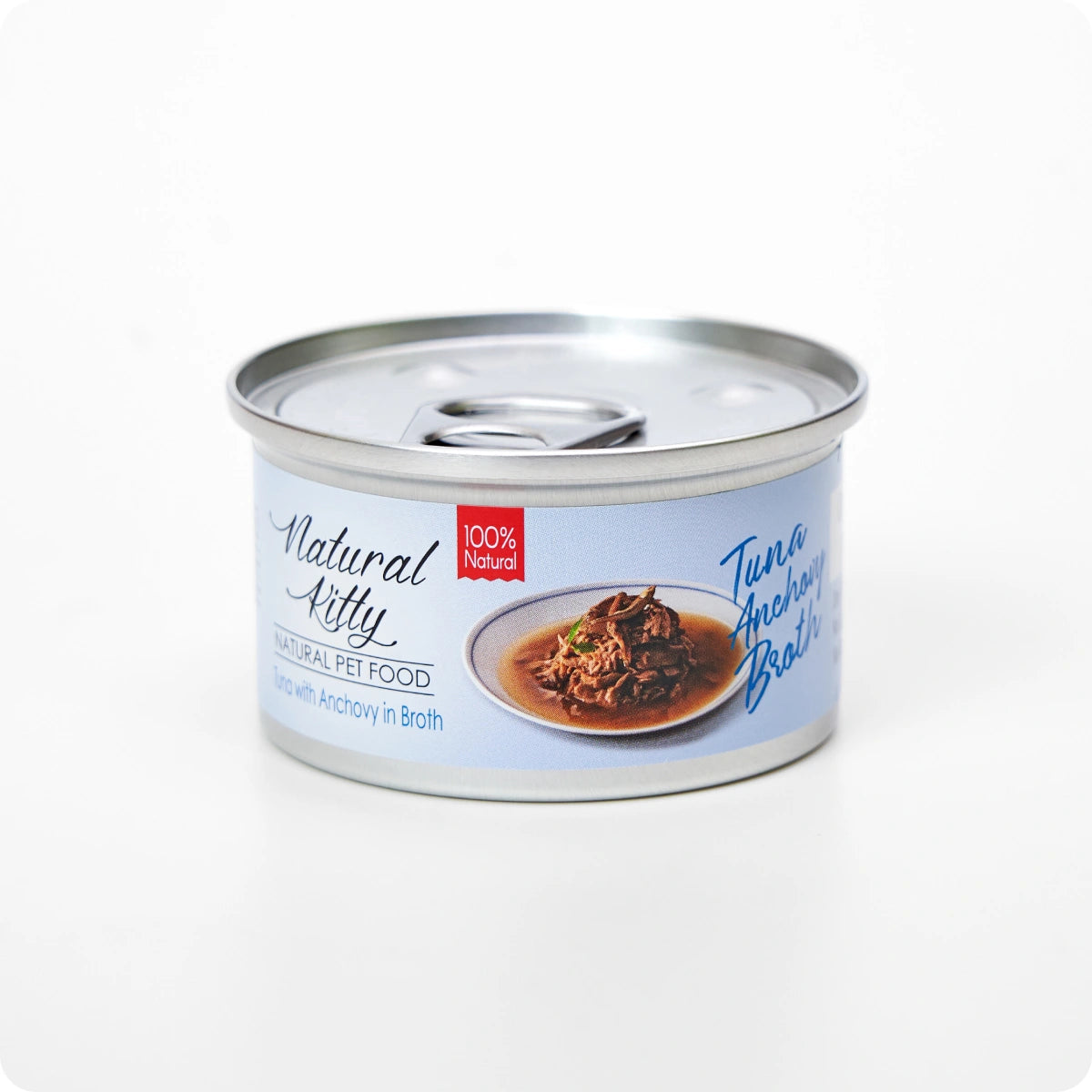 Serie Natural Kitty Broth Tonno con Acciughe in Brodo