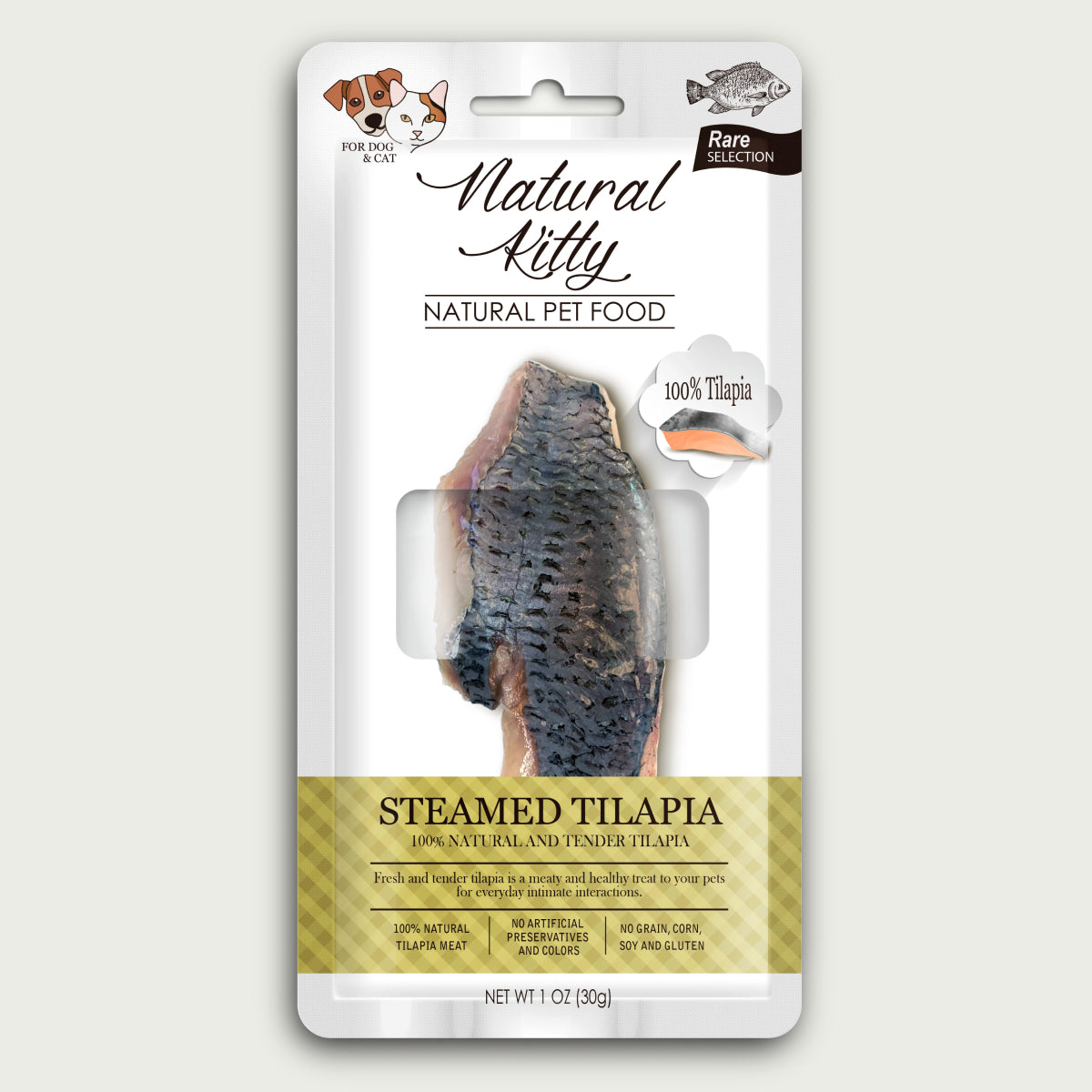 Filetti di gatto naturale Tilapia al vapore