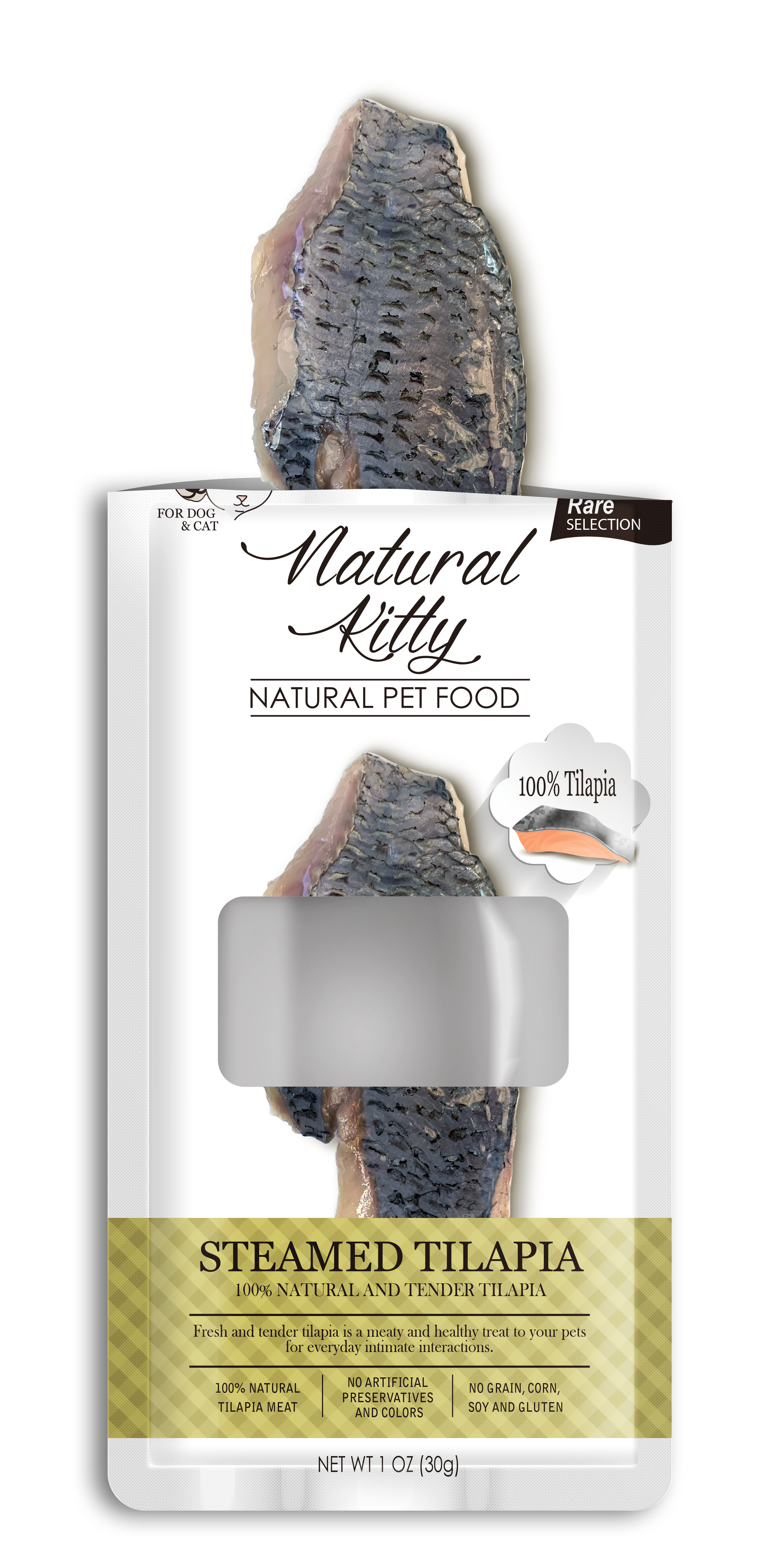 Filetti di gatto naturale Tilapia al vapore