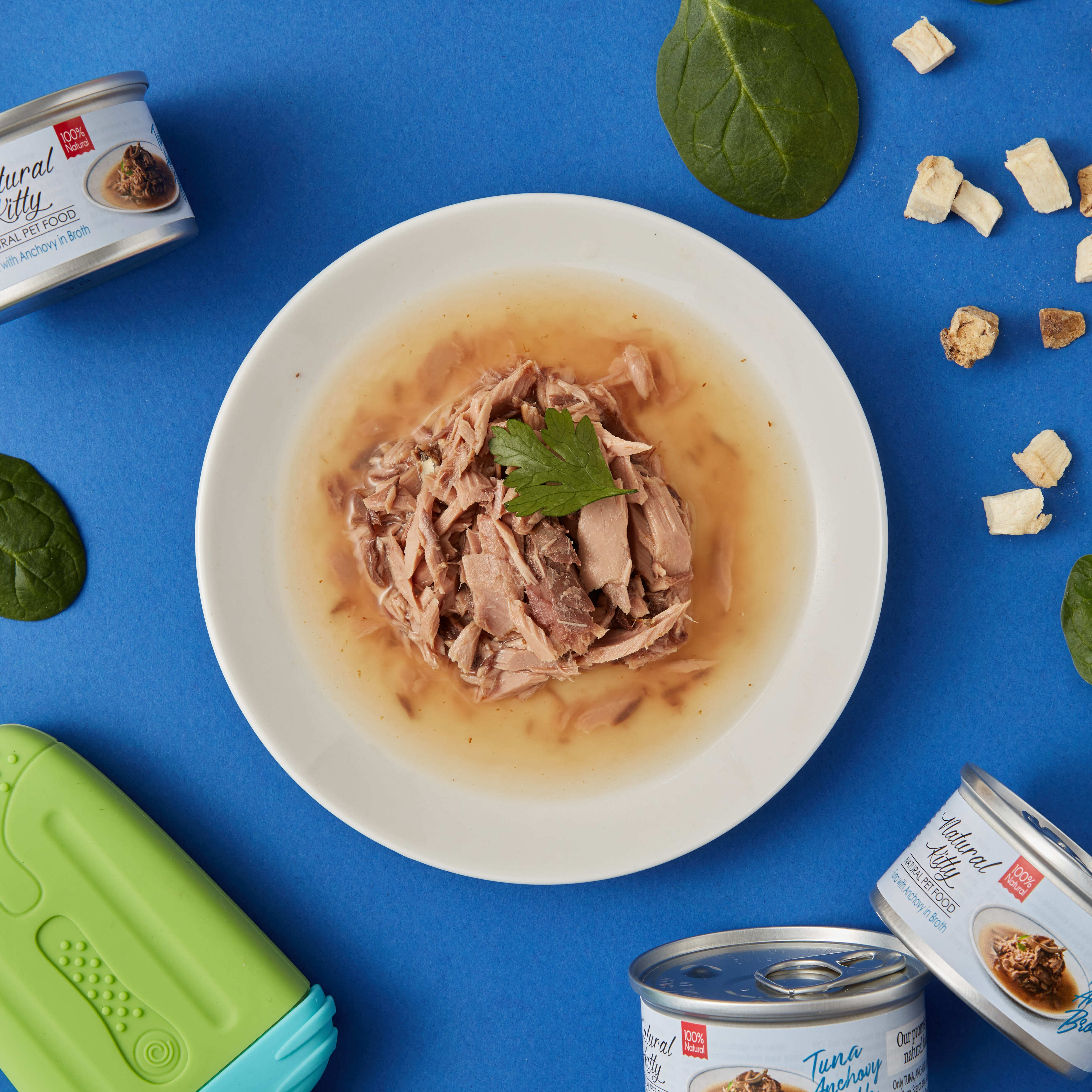 Serie Natural Kitty Broth Tonno con Acciughe in Brodo