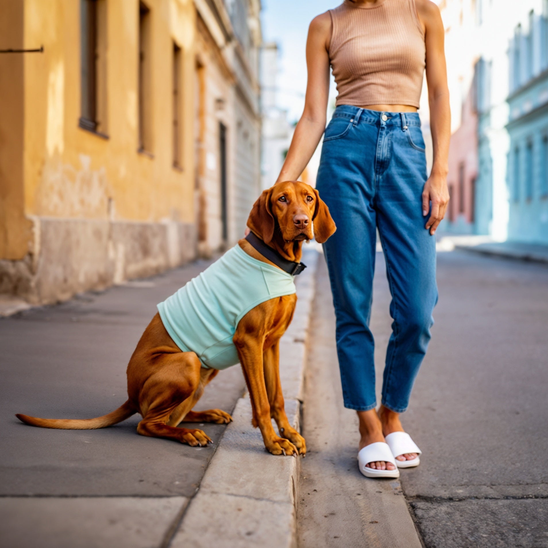 Gilet refrigerante per cani® | GF Pet of Canada | Acquamarina