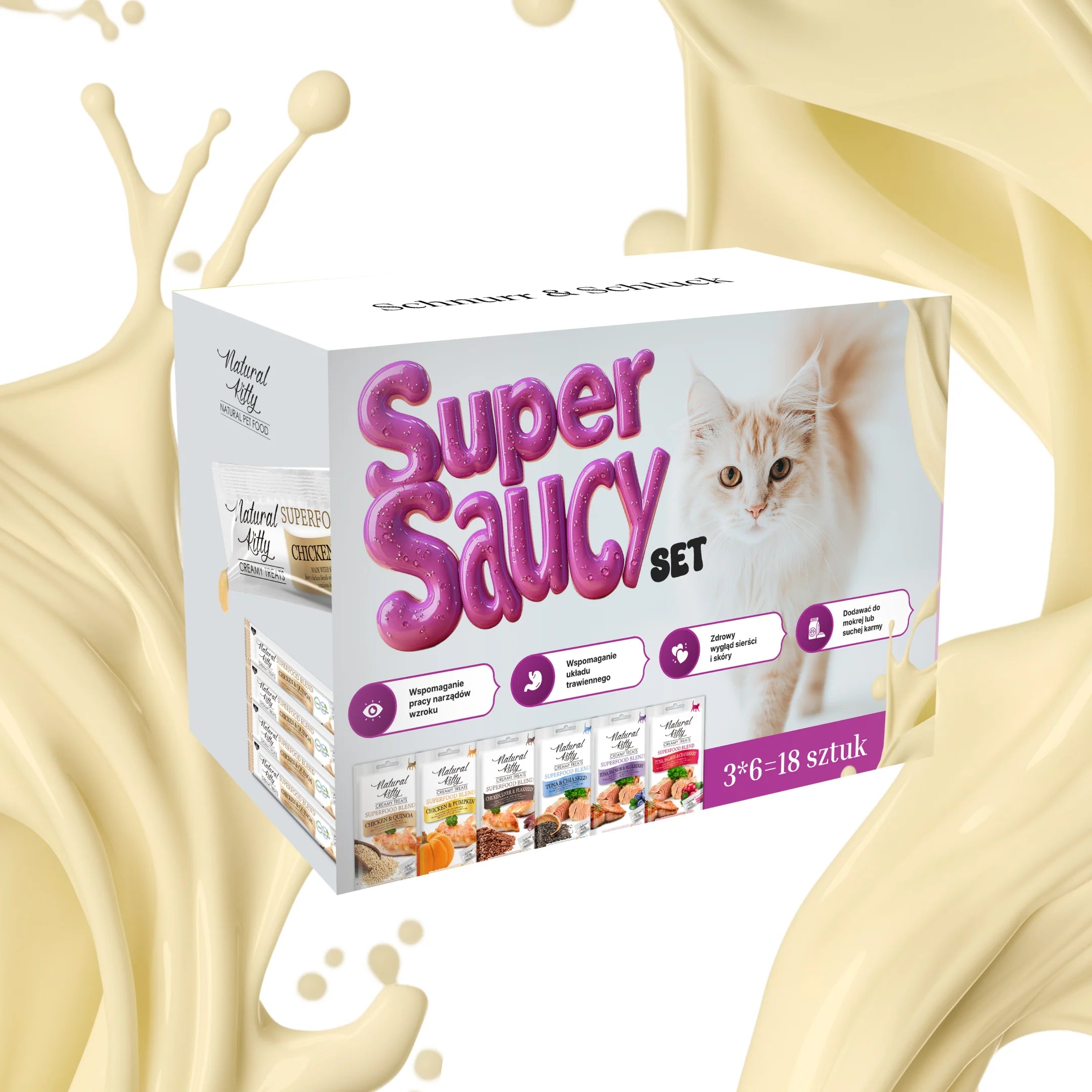 Set super impertinente Natural Kitty